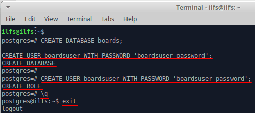 focalboard create database