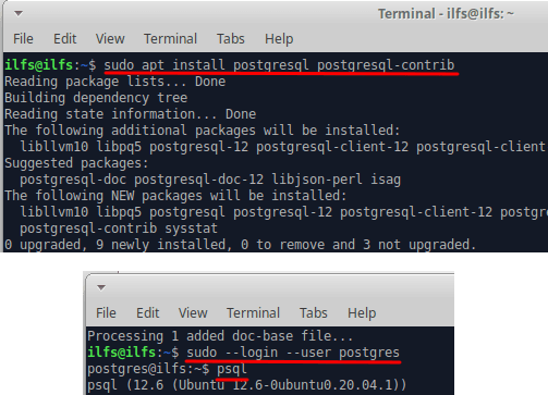 focalboard postgresql install and config