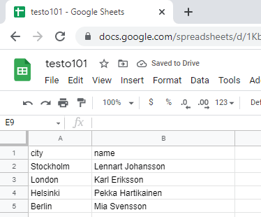 Data imported from API NoCodeAPI