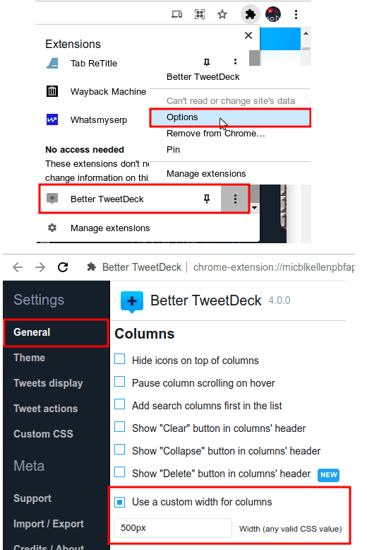 better tweetdeck specify custom width