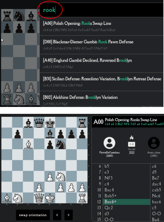 chess opener fgame with opening strategy