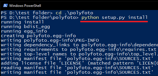 Install dependencies for polyfoto