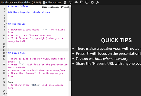 Sandstorm Hacker Slides