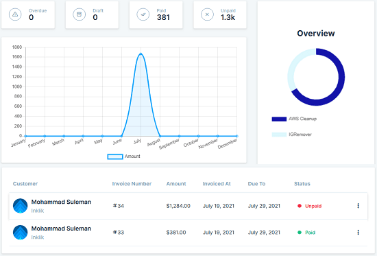 Oklyx Dashboard