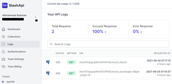 API Logs