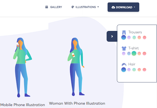 Customize Colors of Illustrations