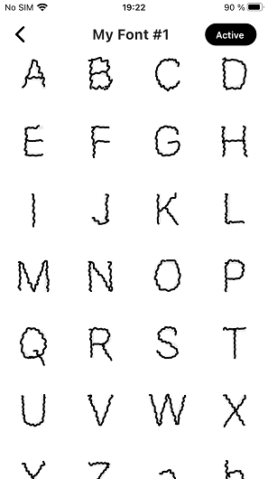 Fonts Created