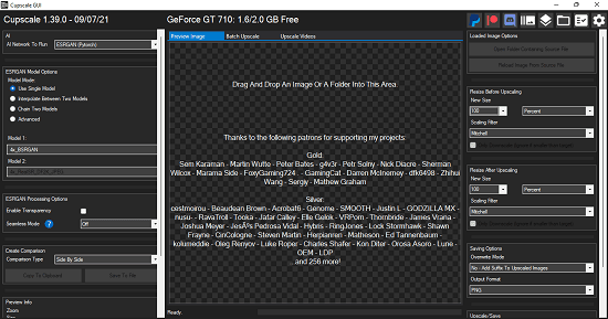 Cupscale Main UI