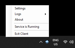 DNS Roaming in System Tray