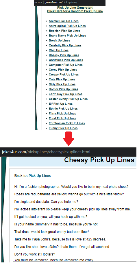 Pick Up Line Genetator Jokes4u