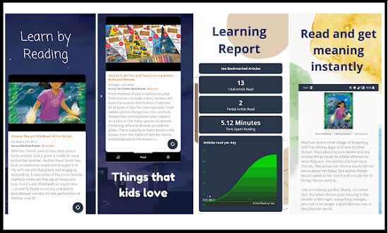 Reading App for Kids Based on Kid Friendly News Articles KidoBook