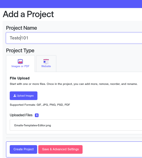 Create a Project