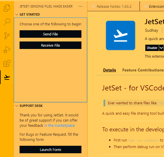 Jetset Main UI