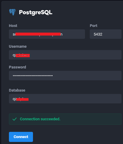 UI Bakery Airtable Postgre Connect