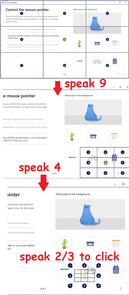 Voice Access Mouse Navigation