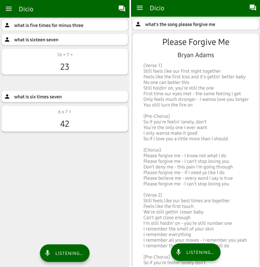 Dicio Song Lyrics and Calculator