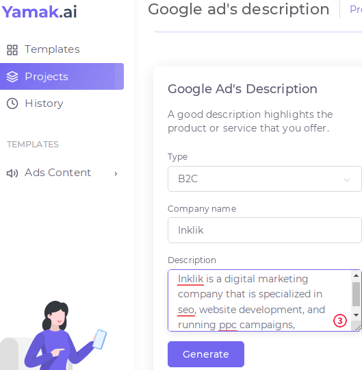 Yamak Enter Details