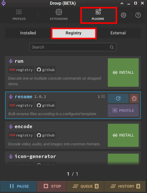 dropv Plugins