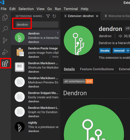 install dendron