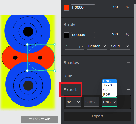 Penpot Export Elements