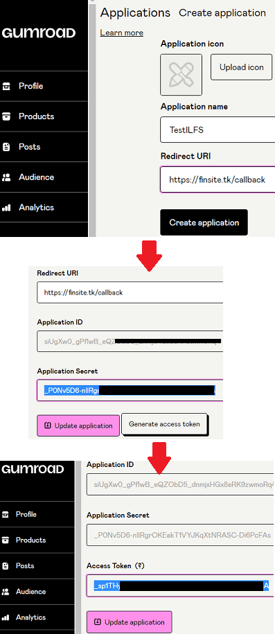 Gumroad Generate a Token