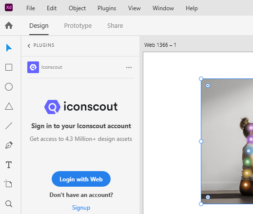 Iconscout Plugin Adobe XD