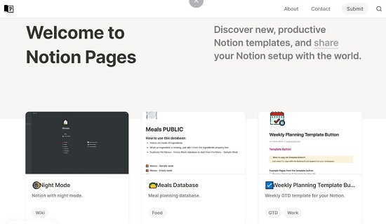 Notion Pages