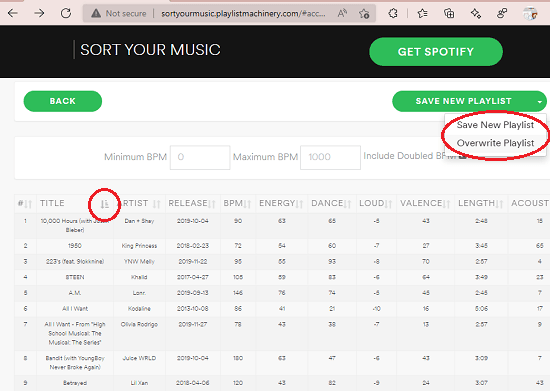 Sort Your Music by Playlist Machinery