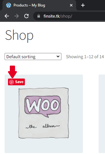 WooCommerce Pinterest Pin