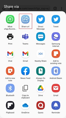 Android Share Menu