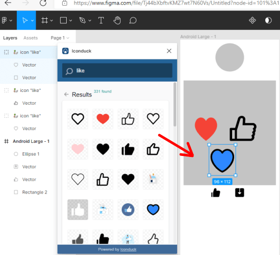 Figma Iconduck Plugin Add Icons