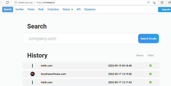 Free Email Finder and Verifier for any Domain Minelead