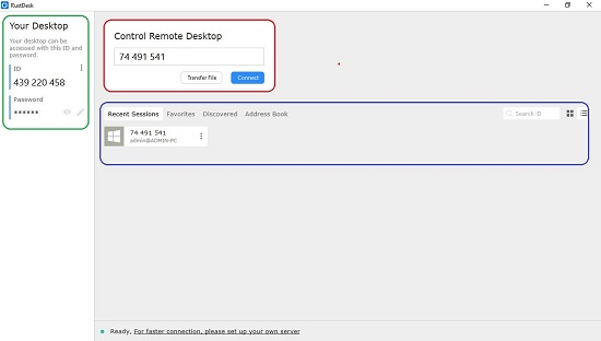 RustDesk Interface