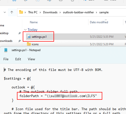 Specify Output Folder Path