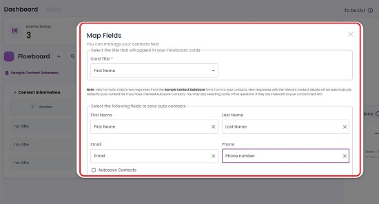 Map Fields