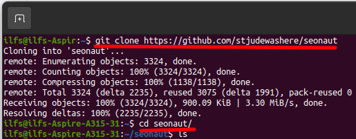SEOnaut Git Clone and CD