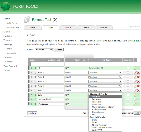 Form Tools