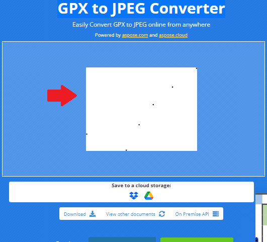 GPX to JPEG Converter in action