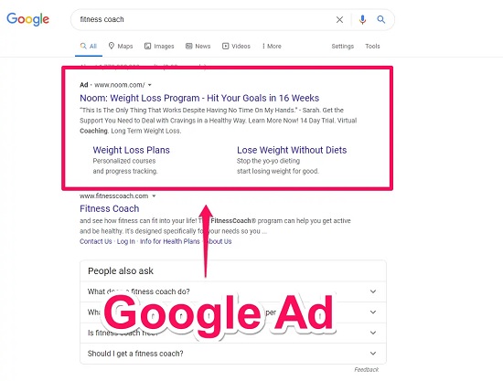 Google Ads Example