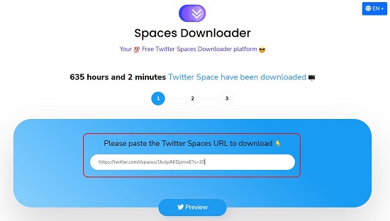 Paste Spaces URL