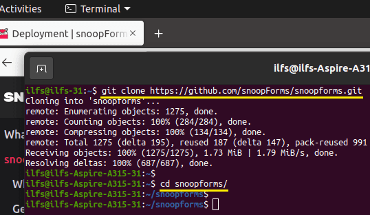 Git Clone SnoopForms