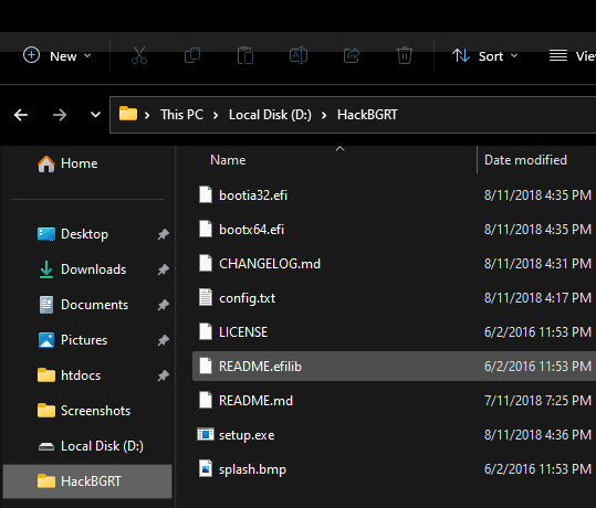 HackBGRT Directory Structure