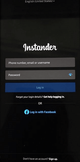 Instander Login