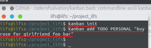 Kanban Bash TODO