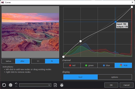 Adjustment - Curves