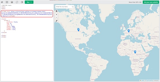 SEEMAP iframe multiple markers