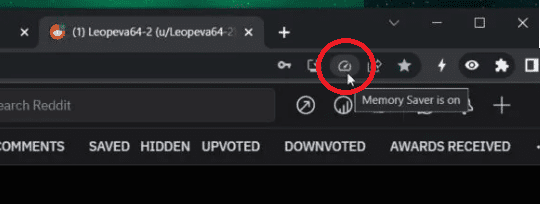 Chrome Memory Saver Enabled