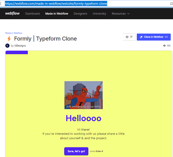 Formly Typeform Clone