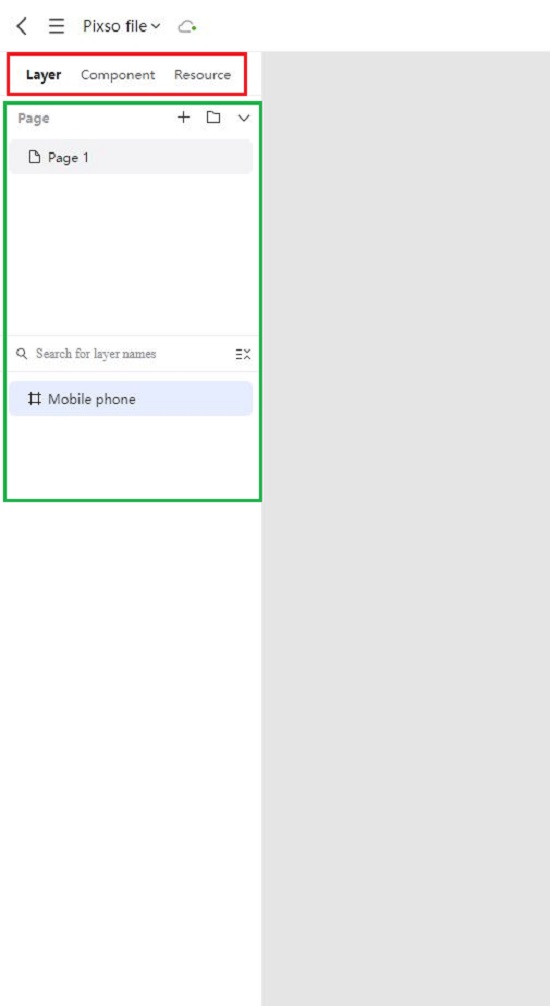 Layer & Component Panel