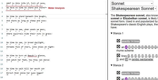 Meter analysis